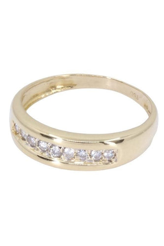 Bague DEMI-ALLIANCE MODERNE DIAMANTS 58 Facettes 070741
