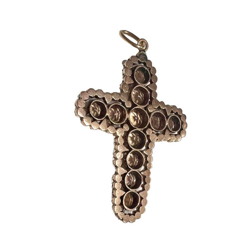 Pendentif CROIX ANCIENNE 58 Facettes