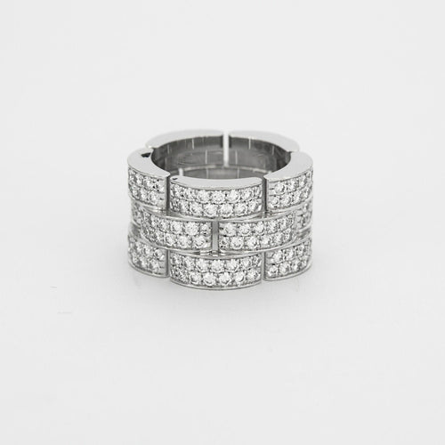 Bague 52 CARTIER – Bague Panthère Diamants 58 Facettes