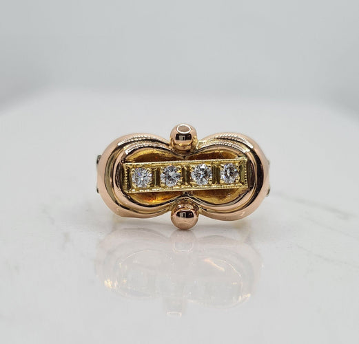 Bague 49.5 Bague Trois Ors 1940 Diamants 58 Facettes 339