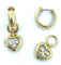 Boucles d'oreilles CHOPARD. Créoles Happy Diamonds or jaune et diamants 58 Facettes