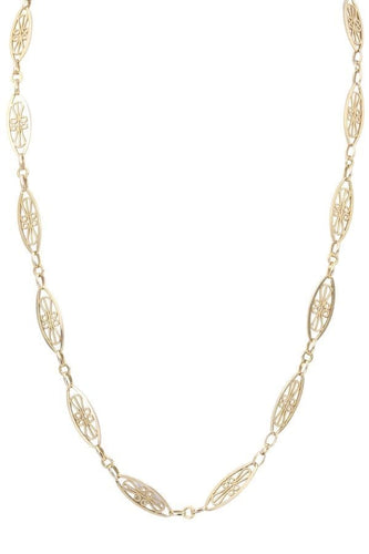 Collier COLLIER CHAINE DE MONTRE FILIGRANE 58 Facettes 068061