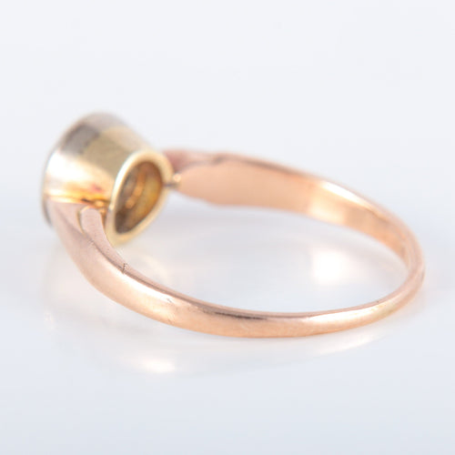 Bague 51 Bague Solitaire serti clos taille ancienne 58 Facettes 220383