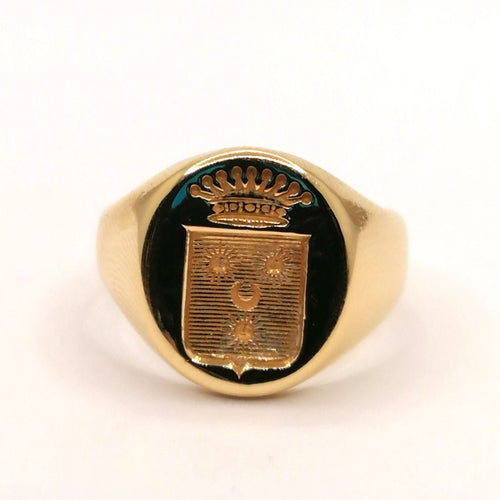 Bague Chevalière armoriée 58 Facettes 2749