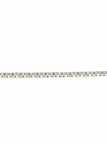 Bracelet Bracelet rivière de diamants, or blanc 58 Facettes