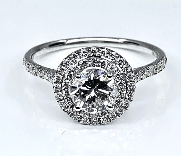 Bague 52 Bague diamants couleur G 58 Facettes AB254