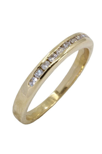 Bague DEMI-ALLIANCE DIAMANTS 58 Facettes 060261