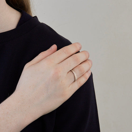 Bague 55 HERMES - Bague alliance Ever Kelly platine GM 58 Facettes