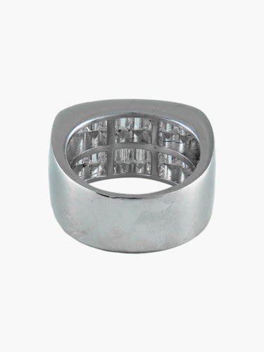Bague Bague Baguettes de Diamant 58 Facettes