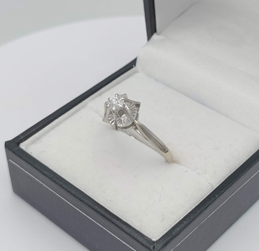 Bague 51 Bague Solitaire diamant 0.25 ct 58 Facettes