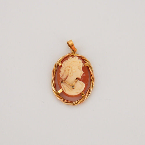 Pendentif Pendentif Camée profil de femme 58 Facettes EL2-34