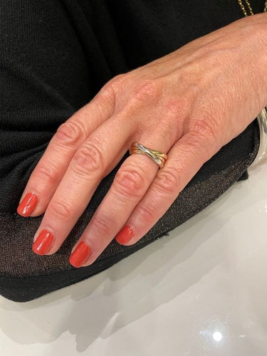 Bague ALLIANCE 3 ANNEAUX 3 ORS 58 Facettes 052421