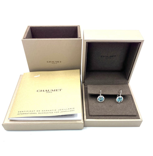 Boucles d'oreilles Boucles d’oreilles CHAUMET en or, topazes et diamants 58 Facettes