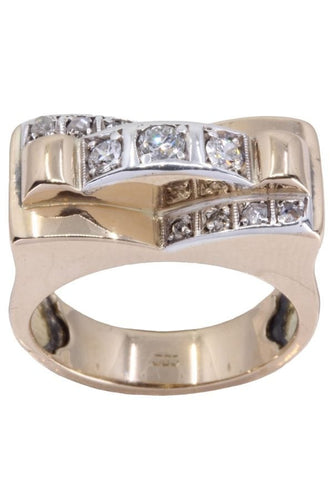 Bague 52 BAGUE TANK DIAMANTS 58 Facettes 075260