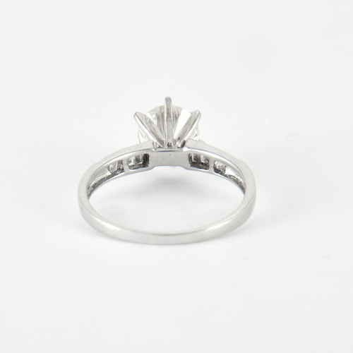 Bague 55 Bague en Or Blanc & diamants 58 Facettes