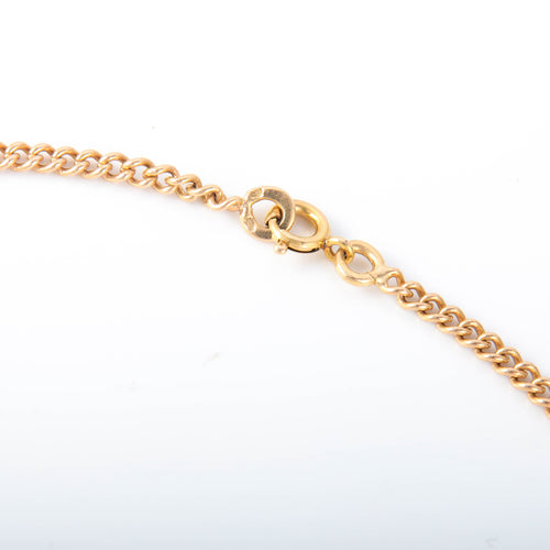 Collier Collier vintage breloque or jaune 58 Facettes 2724