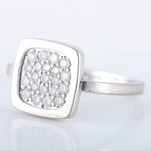 Bague 55 Bague Dinh Van Impressions en or et diamants 58 Facettes