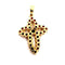 Pendentif CROIX OR JAUNE GRENATS 58 Facettes 3672