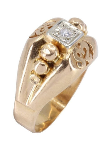 Bague 53 Bague 2 ors, diamant 58 Facettes 062621