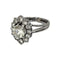 Bague 60 Bague or blanc marguerite diamants 58 Facettes 1-1176/1