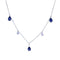 Collier Collier en or blanc, saphir, diamant 58 Facettes 063501