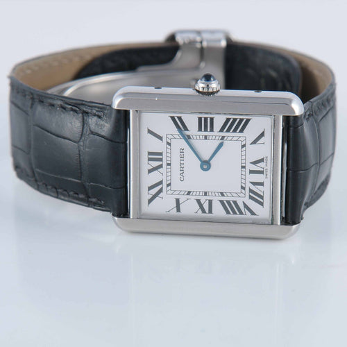 Montre CARTIER - Montre Tank solo en acier 58 Facettes