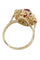 Bague BAGUE MODERNE RUBIS ET DIAMANTS 58 Facettes 003291