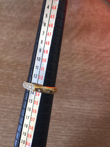 Bague 53 KORLOFF - Alliance Or Jaune Diamants 58 Facettes 042