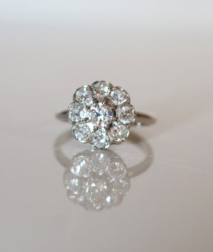 Bague 48 Bague petite Marguerite Diamants 1930 58 Facettes 545