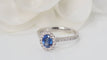 Bague 51 Bague, saphir ceylan, diamants 58 Facettes 32076