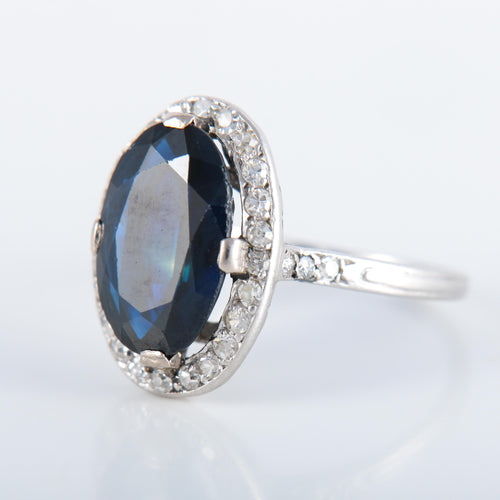 Bague 51 Bague Platine Saphir Diamants 58 Facettes 220400