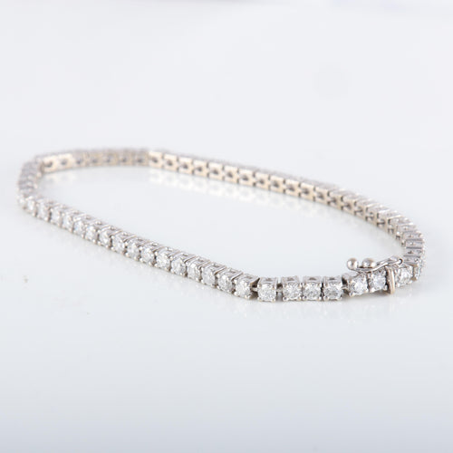 Bracelet Bracelet Rivière Or Blanc Diamants 4cts 58 Facettes 220407