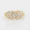 Bague 52 BAGUE OR JAUNE 24 DIAMANTS 58 Facettes REF 12026/17