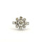 Bague 57 Bague soleil or blanc 18 carats et diamants 58 Facettes