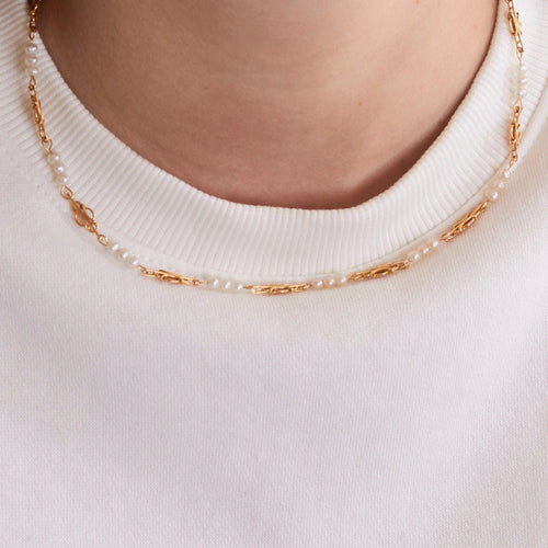 Collier Collier Or jaune Perles fines 58 Facettes