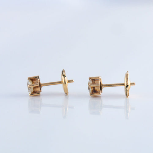 Boucles d'oreilles Puces d'oreilles Diamants 58 Facettes JE45