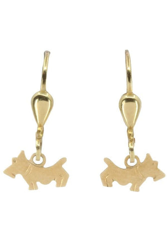 Boucles d'oreilles DORMEUSES CHIENS 58 Facettes 047051