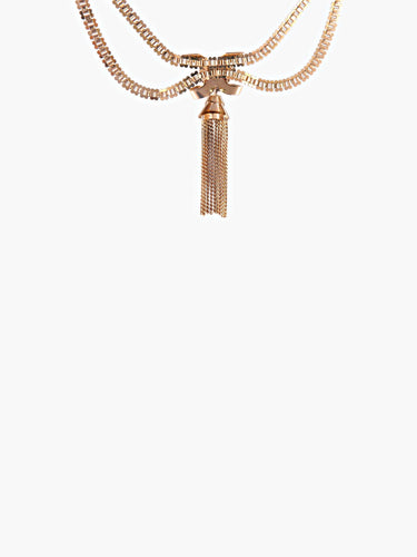 Collier Collier Pompon, Or Jaune 18 carats, Vers 1940-1950 58 Facettes