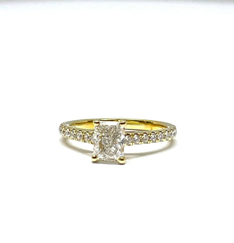 Bague Bague Solitaire or jaune diamant 0,70 ct 58 Facettes