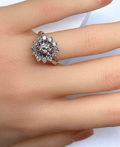 Bague 52 Bague Marguerite Diamants 58 Facettes AB161