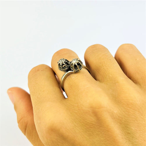 Bague Bague Toi & Moi en Or blanc & Diamants 58 Facettes 20400000635