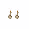 Boucles d'oreilles Dormeuses diamants or jaune et platine 58 Facettes
