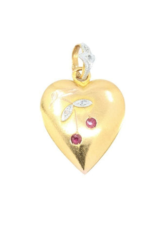 Pendentif PENDENTIF COEUR ART-NOUVEAU 58 Facettes 042131