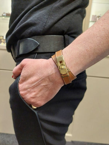 Bracelet Hermès - Bracelet "KELLY" double tour 58 Facettes 062941