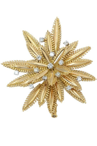 Broche BROCHE FLEUR DIAMANTS 58 Facettes 043941