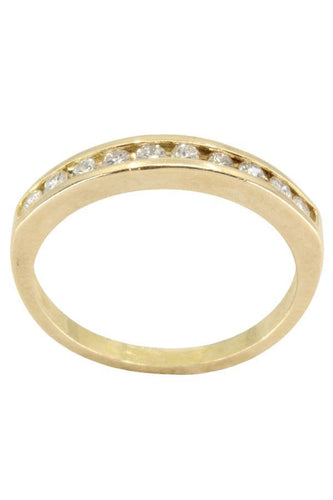 Bague 54 DEMI ALLIANCE DIAMANTS 58 Facettes 048391