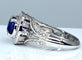 Bague 54 Bague cocktail saphir diamants 58 Facettes AB153