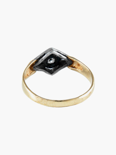 Bague 54 Bague Ancienne Or et Argent 58 Facettes