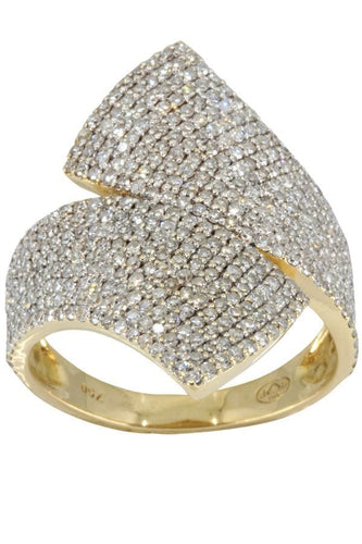 Bague BAGUE MODERNE PAVAGE DIAMANTS 58 Facettes 048871