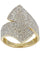 Bague BAGUE MODERNE PAVAGE DIAMANTS 58 Facettes 048871